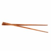 Illa Bazar Bizar baguettes Teak Root lot de 6, baguettes artisanales en bois de teck durable 25cm longueur, baguettes asiatiques authentiques aspect naturel, accessoire de table unique pour une cuisine mondiale