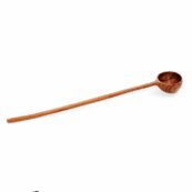 Illa Bazar Bizar cuillères doseuses Teak Root lot de 6, cuillères artisanales en bois de teck durable 15cm longueur, accessoires de cuisine naturels pour herbes et épices, accessoire authentique pour une cuisine campagnarde