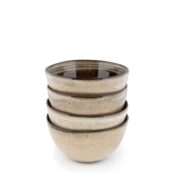 Illa Bazar Bizar Comporta bols à céréales taille moyenne lot de 6 pièces, bols polyvalents pour petit-déjeuner, muesli et desserts, vaisselle élégante pour usage quotidien