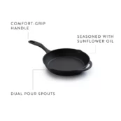 Poêle en fonte 20cm pour une cuisson polyvalente collection Illa